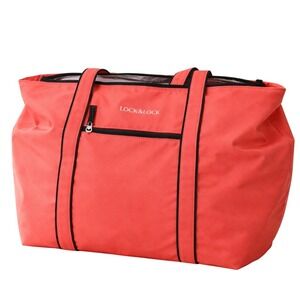 Lock & Lock Insulated Interior Soft Carrier Cooler‎ Coral 25-1/4" x 18" NWOT